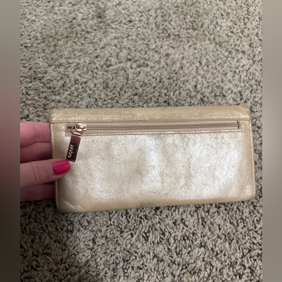 HOBO Gold Clutch Wallet - Picture 3 of 5